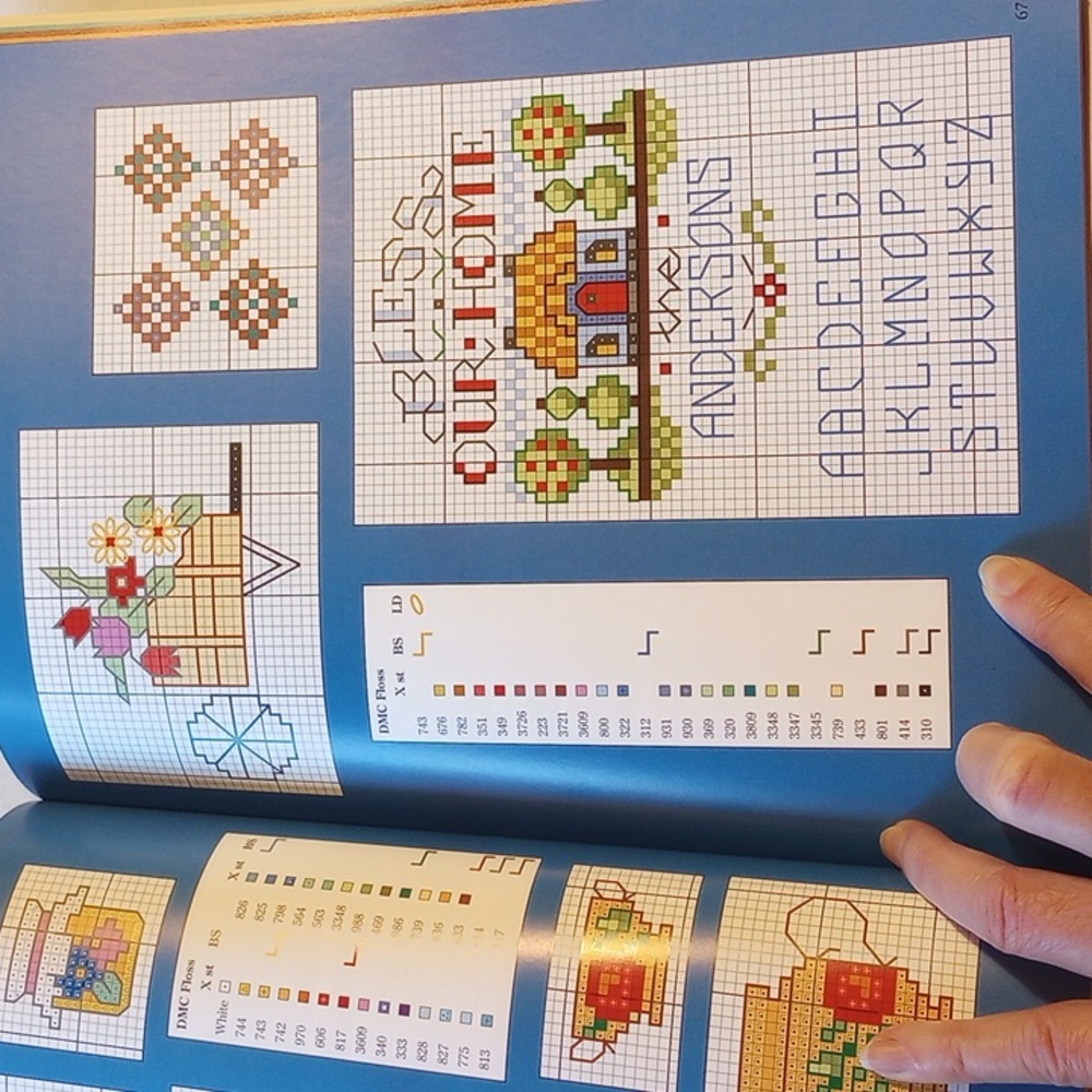 Donna Kooler's 555 Country Cross-Stitch Patterns, Vintage Craft Book - Picture 7 of 7